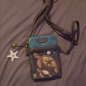 Chala Turtle Design Crossbody Bag